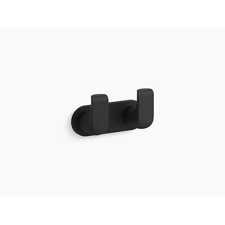 Kohler Avid Double Robe Hook 97500-BL